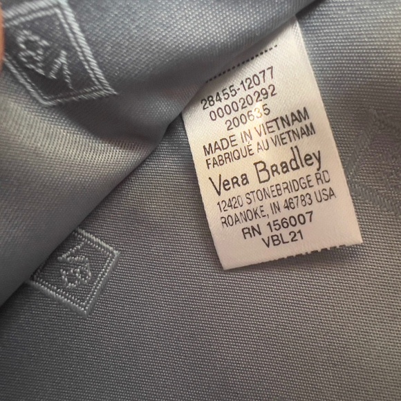 Vera Bradley RFID All in One Crossbody Bag Plum Pansies - Picture 10 of 13